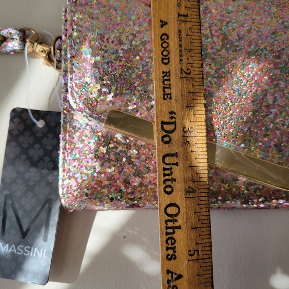 FINAL PRICE: Massini clutch wristlet wallet NWT glitter  BEAUTIFUL! - Picture 5 of 16